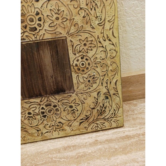 Wall Art Metal on Wood Natural + Modern Design 12 x 12 - Picture 5 of 12